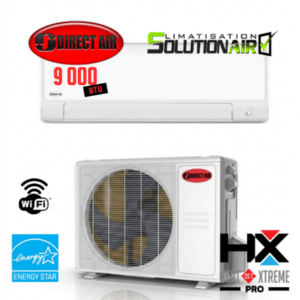 Thermopompe Direct Air Série HXPRO 9000 BTU murale climatisation chauffage -35